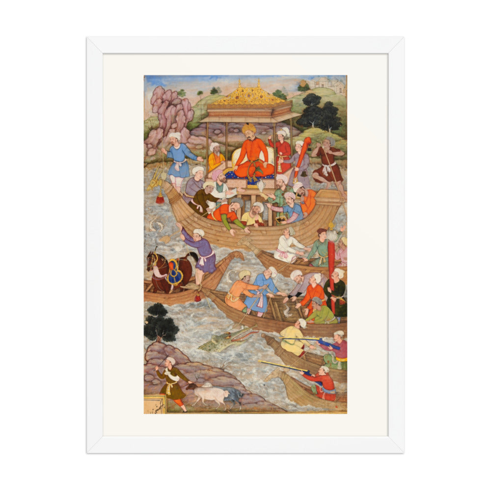 Babur Crosses the River Son — A Baburnama Folio — view 6