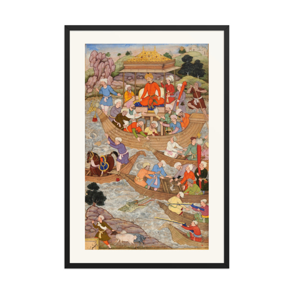 Babur Crosses the River Son — A Baburnama Folio — view 7