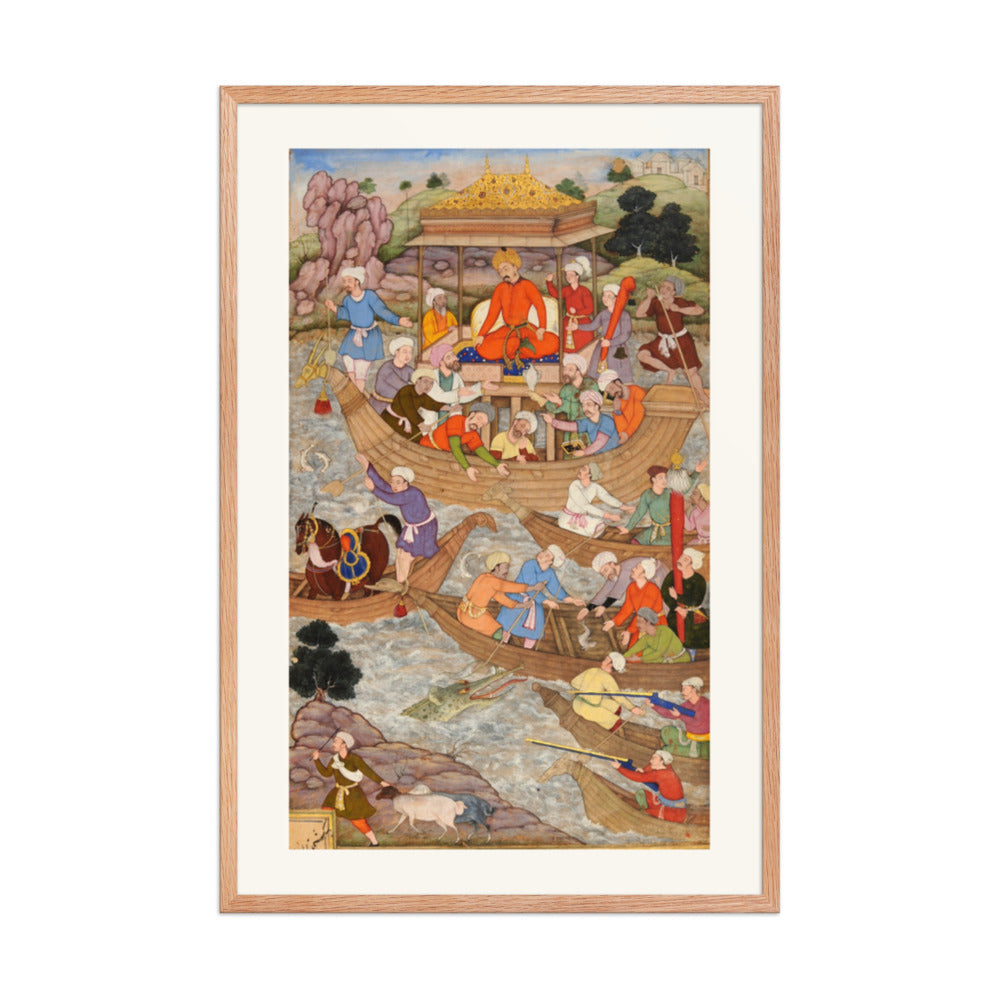 Babur Crosses the River Son — A Baburnama Folio — view 8