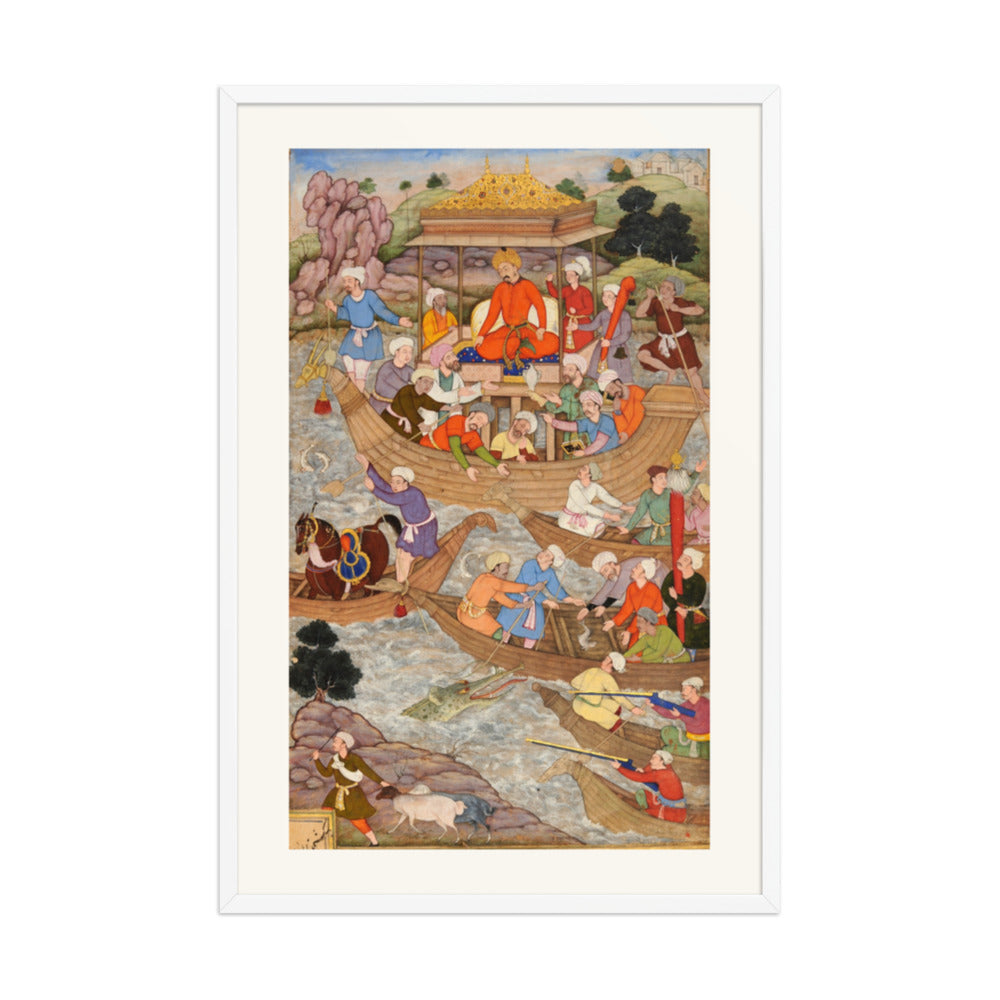 Babur Crosses the River Son — A Baburnama Folio — view 9
