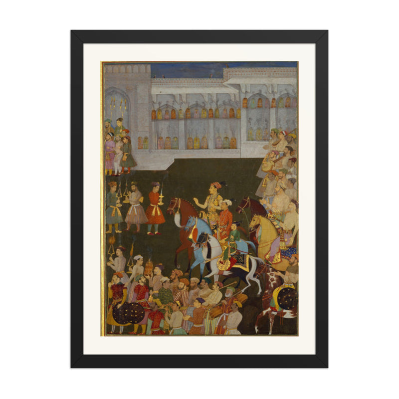 The Wedding Procession of Prince Shah-Shuja — A Padshahnama Scene