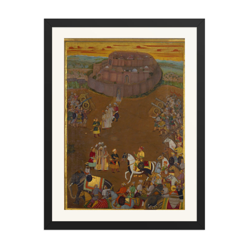 The Surrender of the Fort at Udgir — A Padshahnama Scene