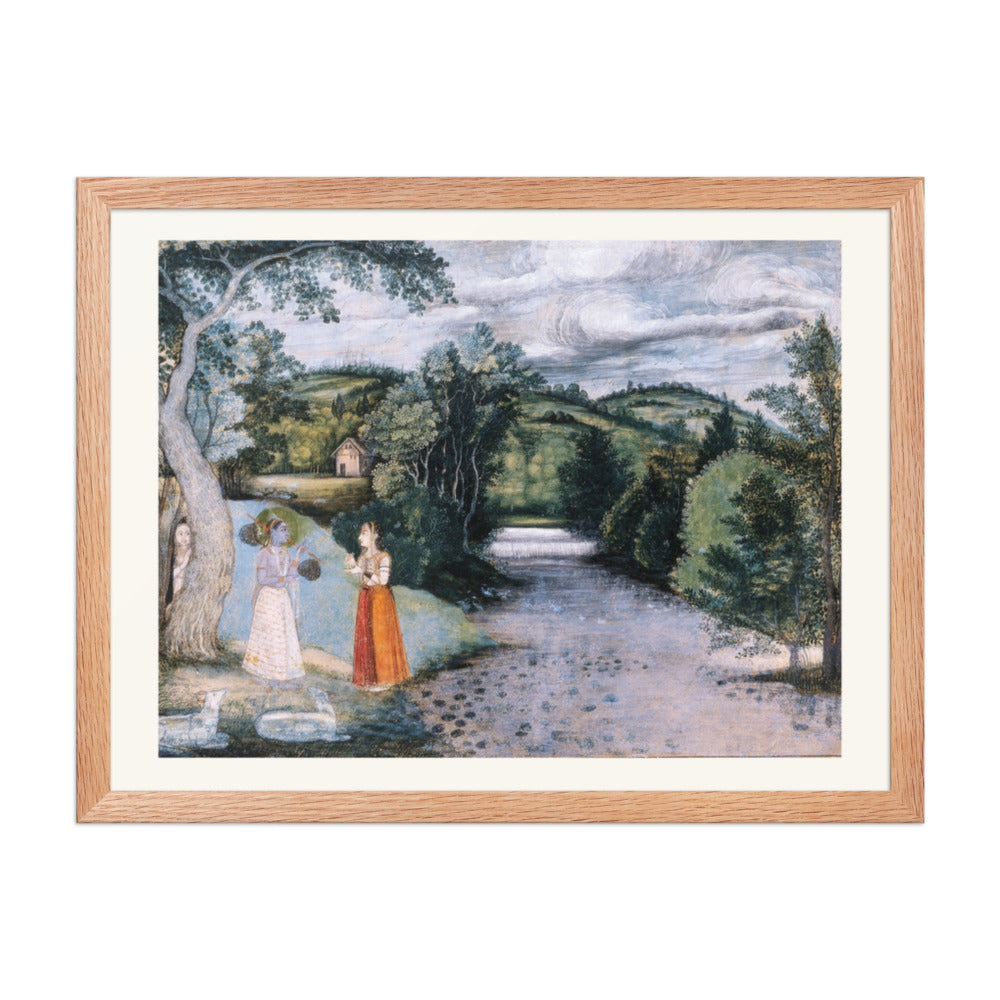 A Woman Visits a Yogini by a River — view 2