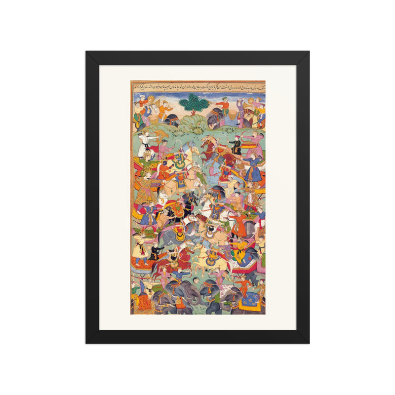 A Battle Scene from the Razmnama