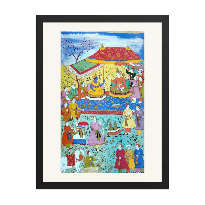 Krishna at the Kaurava Court — A Razmnama Folio