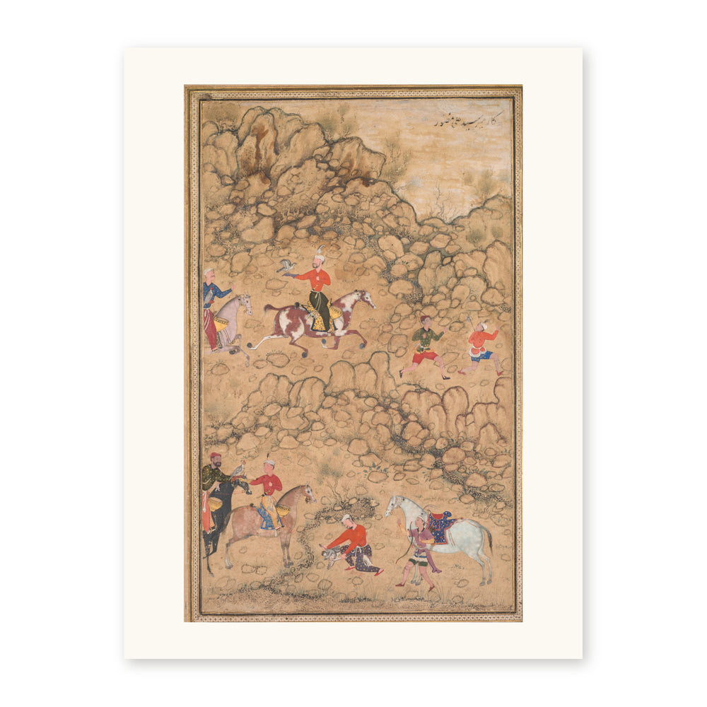 Hunting with falcons in a landscape — view 10