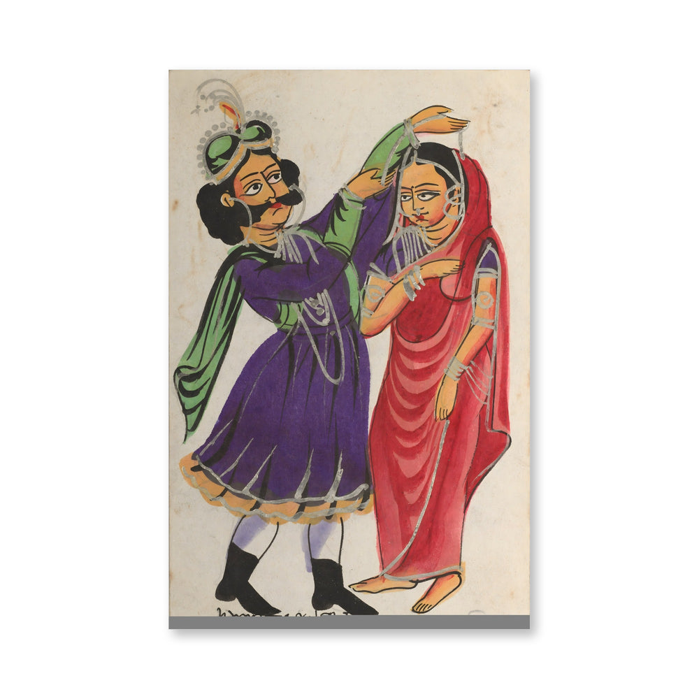Dusmanta Garlanding Shakumtala — view 4