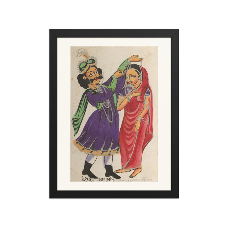 Dusmanta Garlanding Shakumtala
