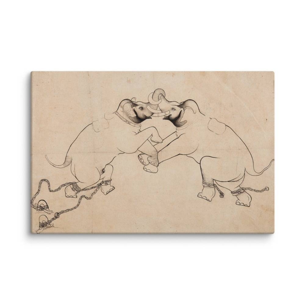 Two Elephants in Combat — view 12