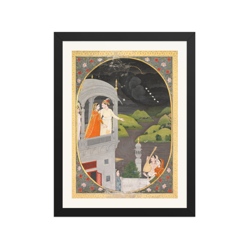 Royal lovers watching rain clouds: The month of Bhadon, from a Barahma