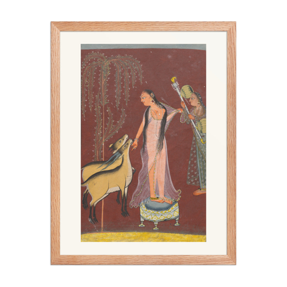 Heroine with attendant and a pair of deer — view 5
