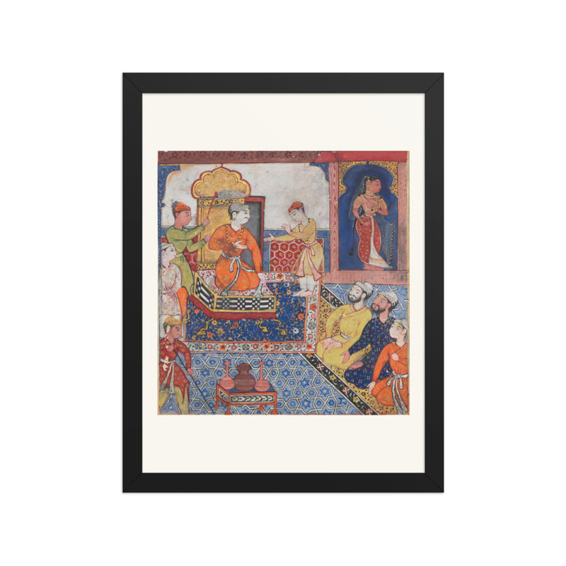 The young prince recounts his experiences to his father, the king, fro
