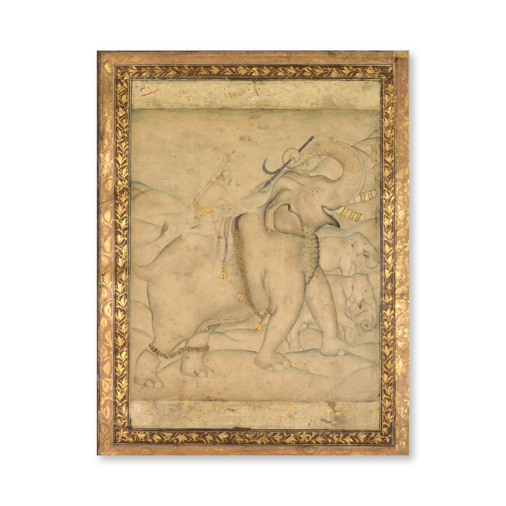 Portrait of Emperor Jahangir Riding an Elephant — view 4