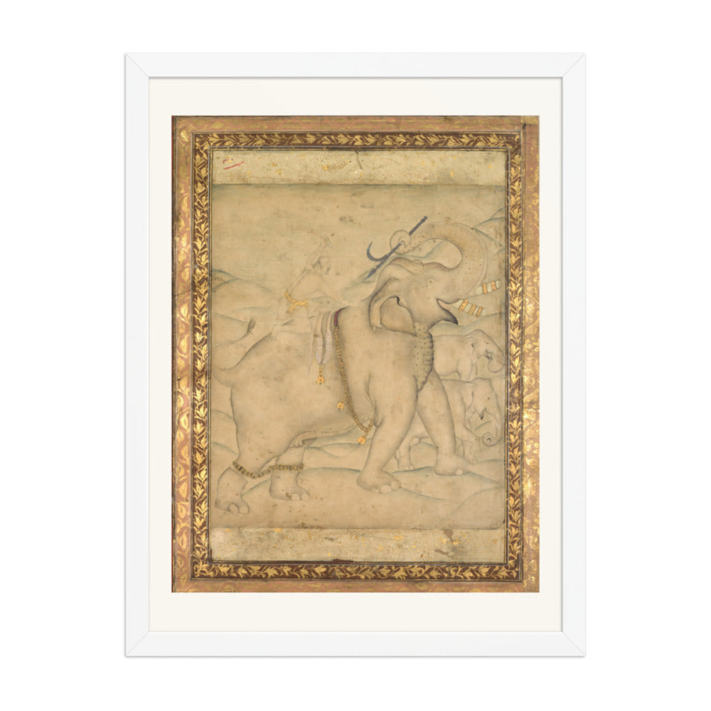 Portrait of Emperor Jahangir Riding an Elephant — view 3