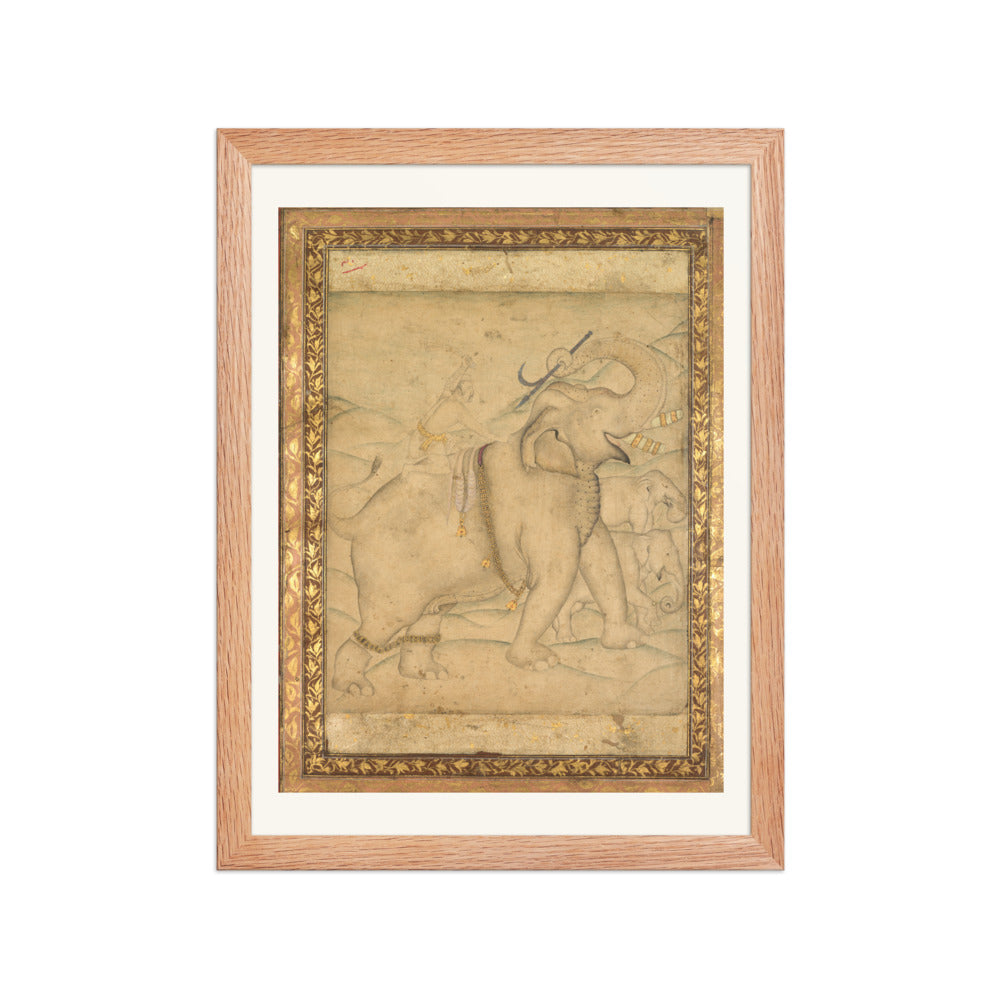 Portrait of Emperor Jahangir Riding an Elephant — view 2