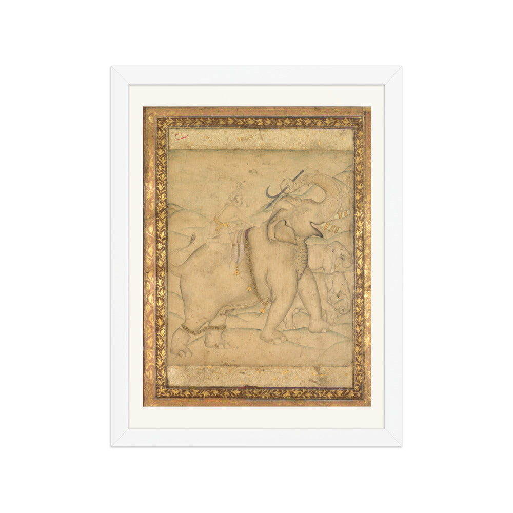 Portrait of Emperor Jahangir Riding an Elephant — view 3