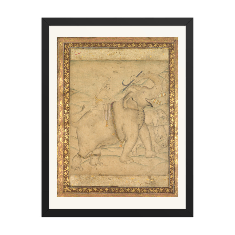 Portrait of Emperor Jahangir Riding an Elephant — view 4