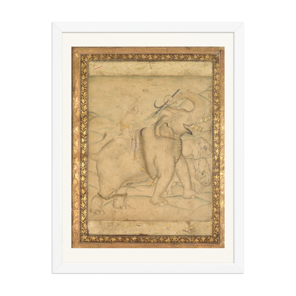 Portrait of Emperor Jahangir Riding an Elephant — view 6