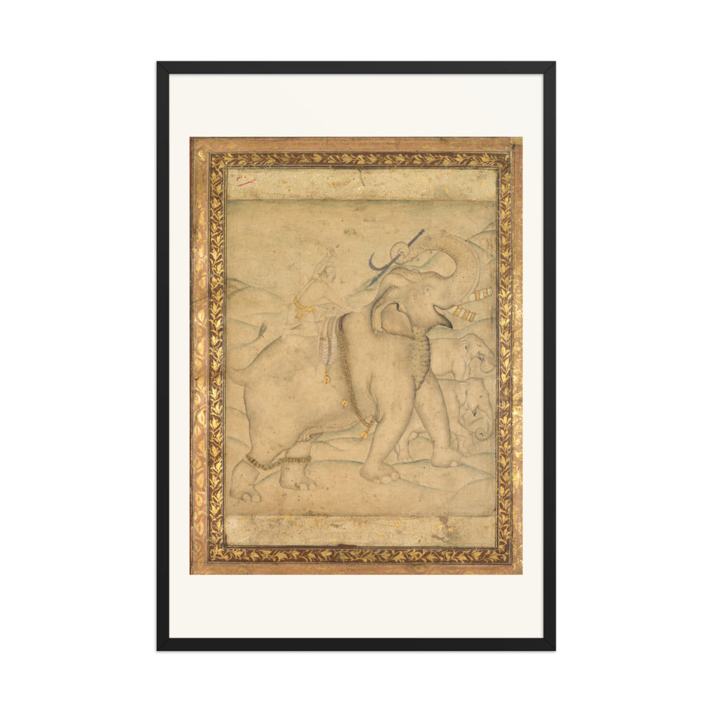 Portrait of Emperor Jahangir Riding an Elephant — view 7