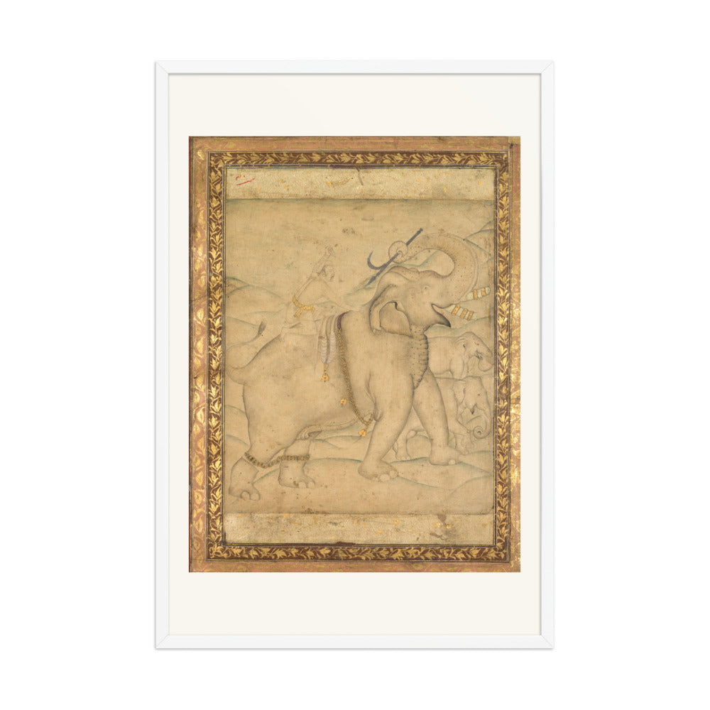 Portrait of Emperor Jahangir Riding an Elephant — view 9