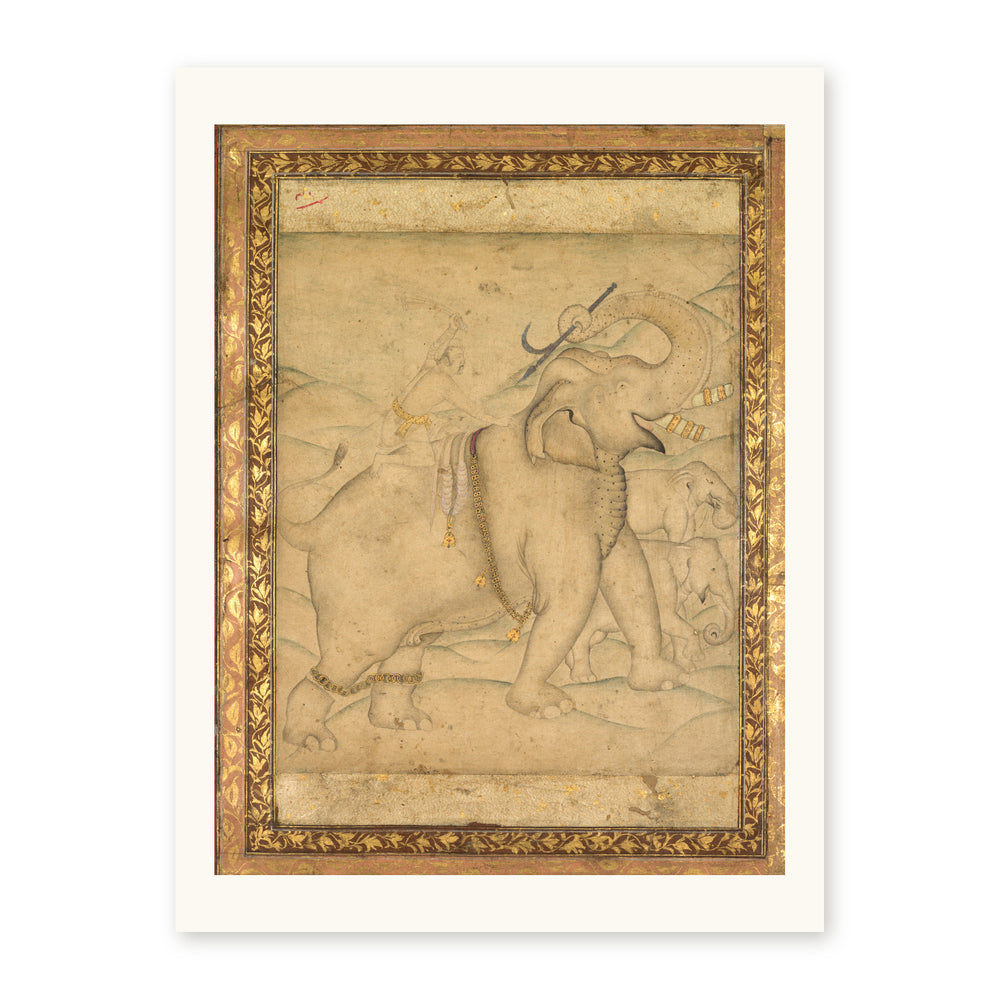 Portrait of Emperor Jahangir Riding an Elephant — view 10