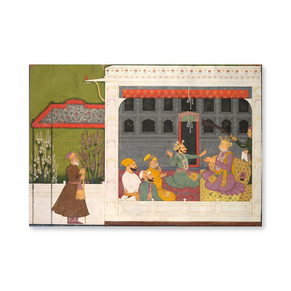 Shishupala arguing with Rukmini’s father, Bhishmaka — view 4