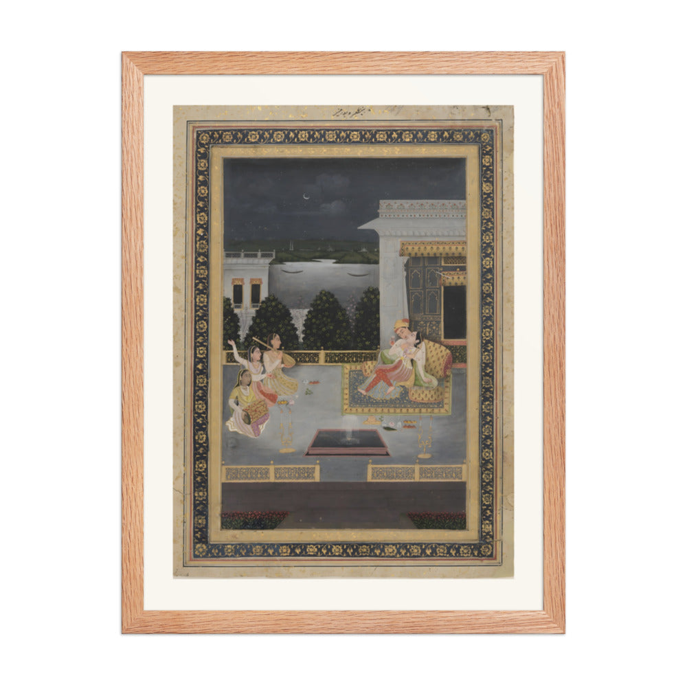 Lovers on a terrace with three musicians — view 2