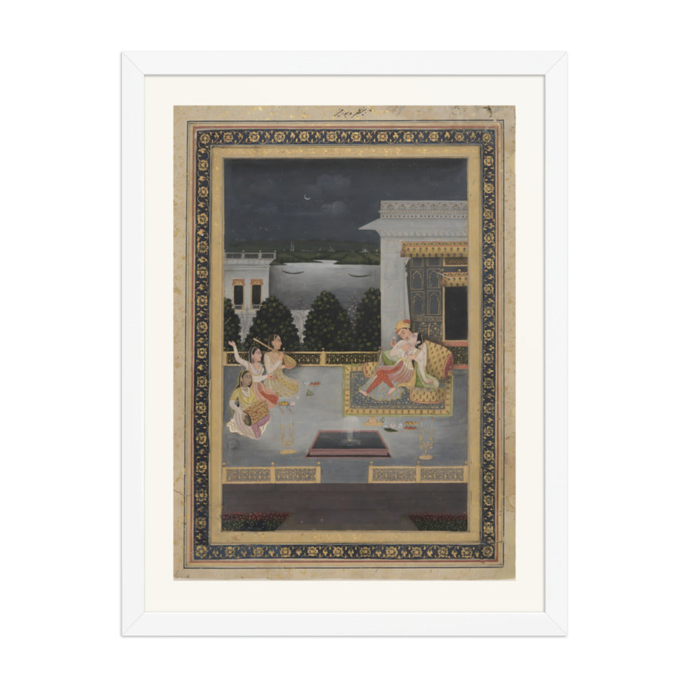 Lovers on a terrace with three musicians — view 3