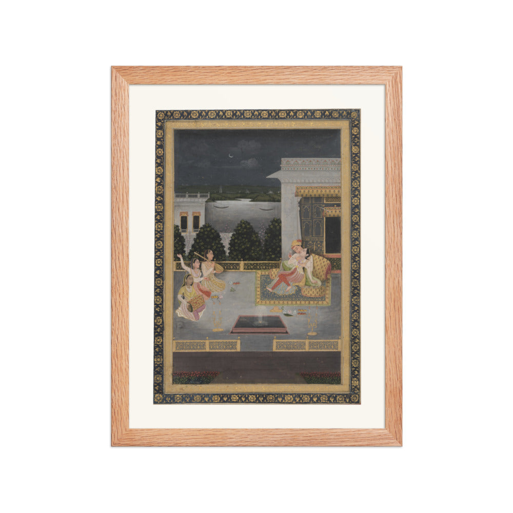Lovers on a terrace with three musicians — view 2
