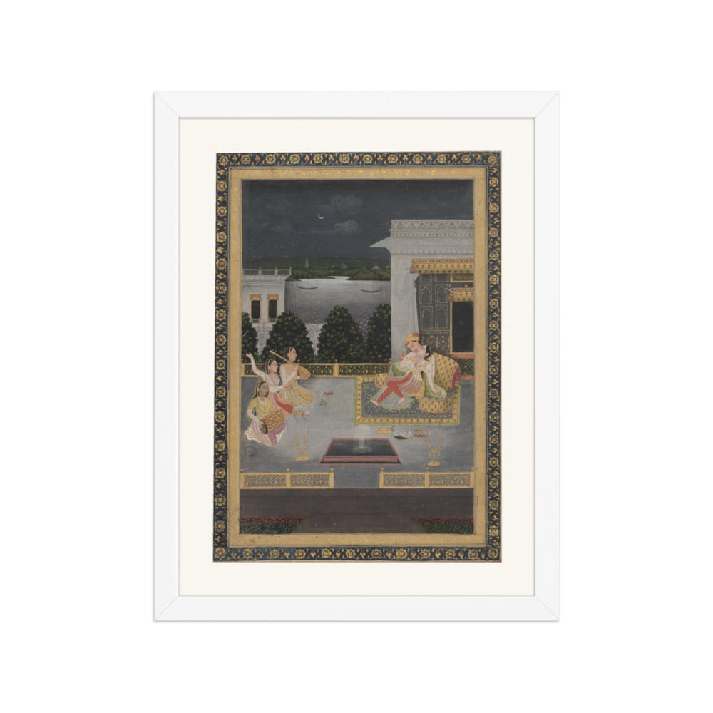 Lovers on a terrace with three musicians — view 3