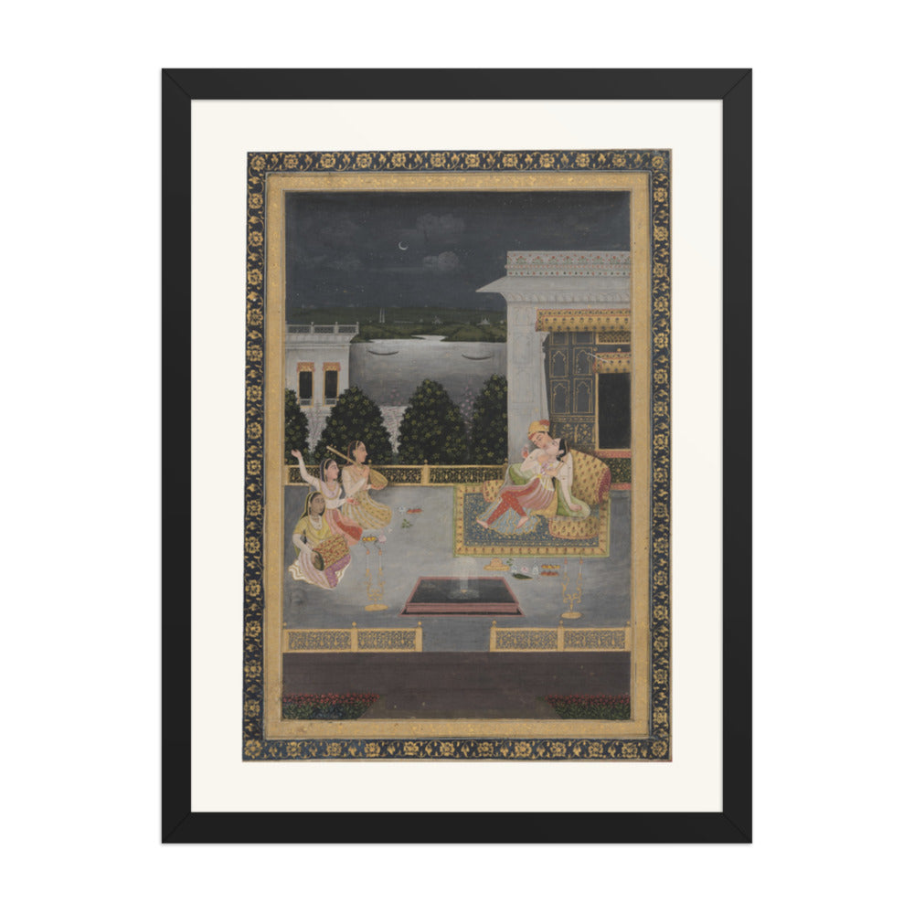 Lovers on a terrace with three musicians — view 4