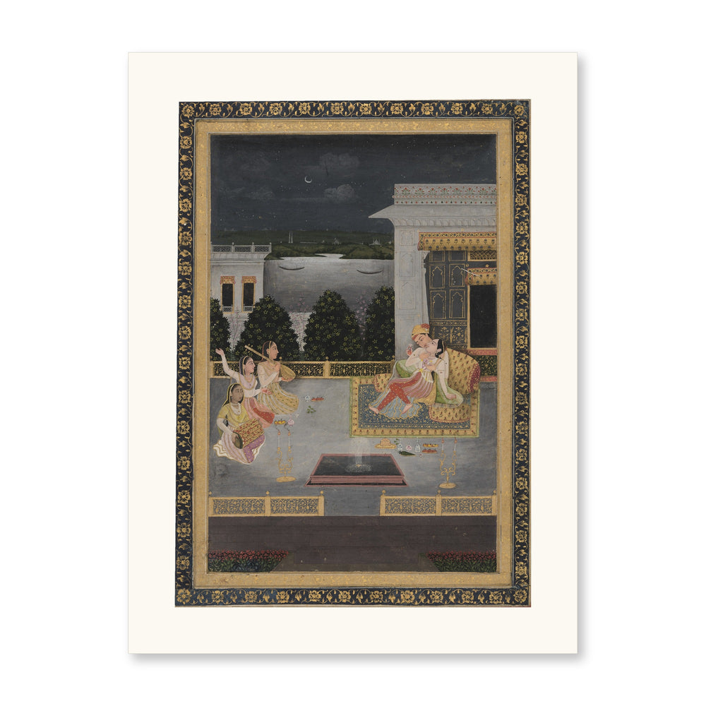 Lovers on a terrace with three musicians — view 7