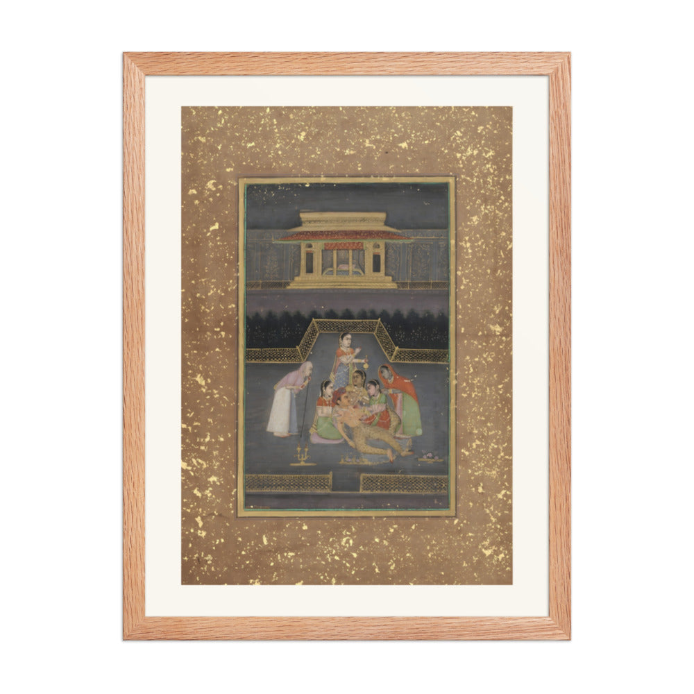 A sick man surrounded by his family — view 2