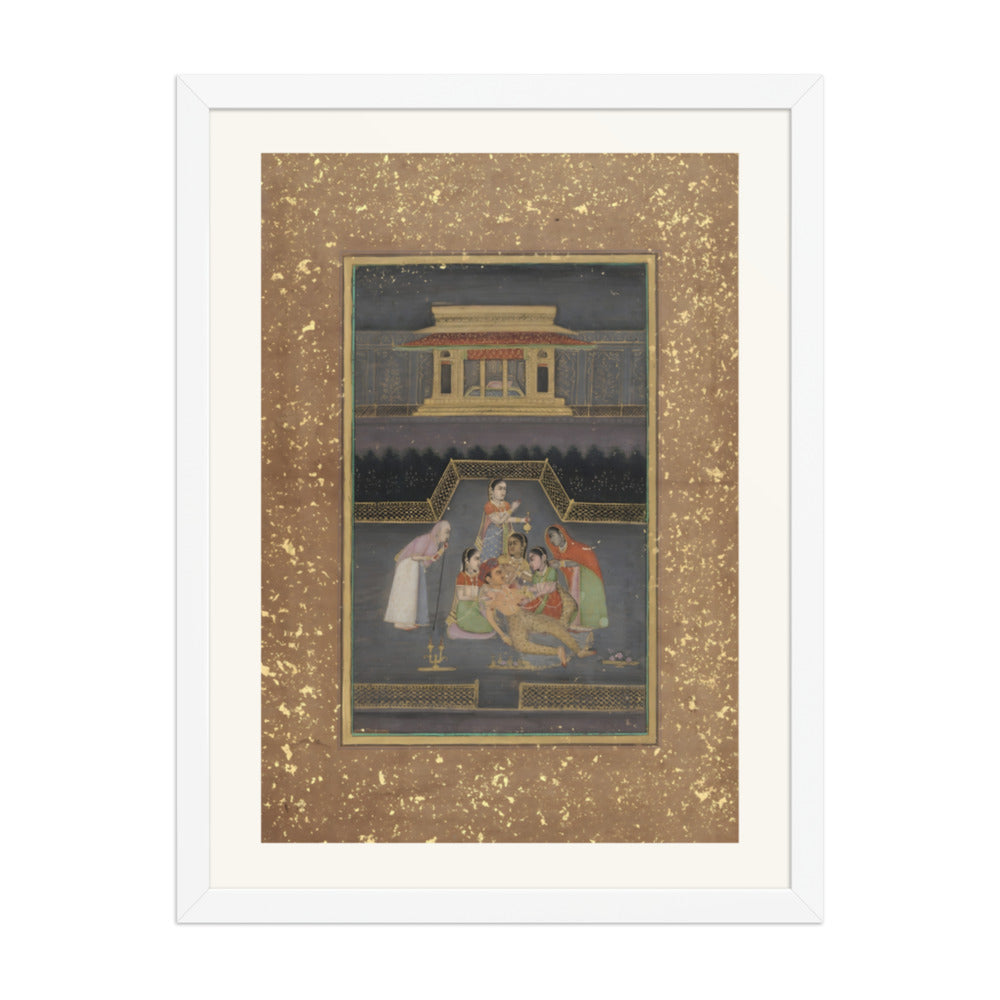 A sick man surrounded by his family — view 3