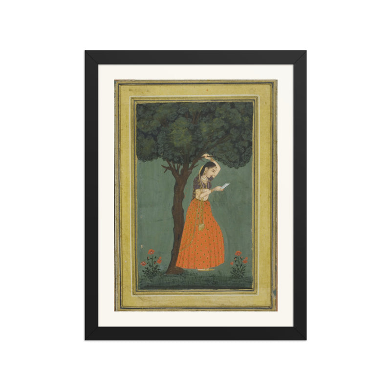 Woman Grasping Tree Branch