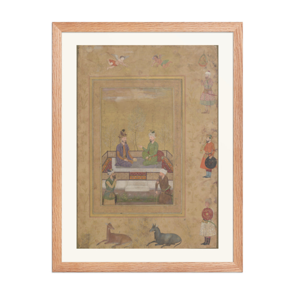 Humayun conversing with Babur. Painting circa — view 2
