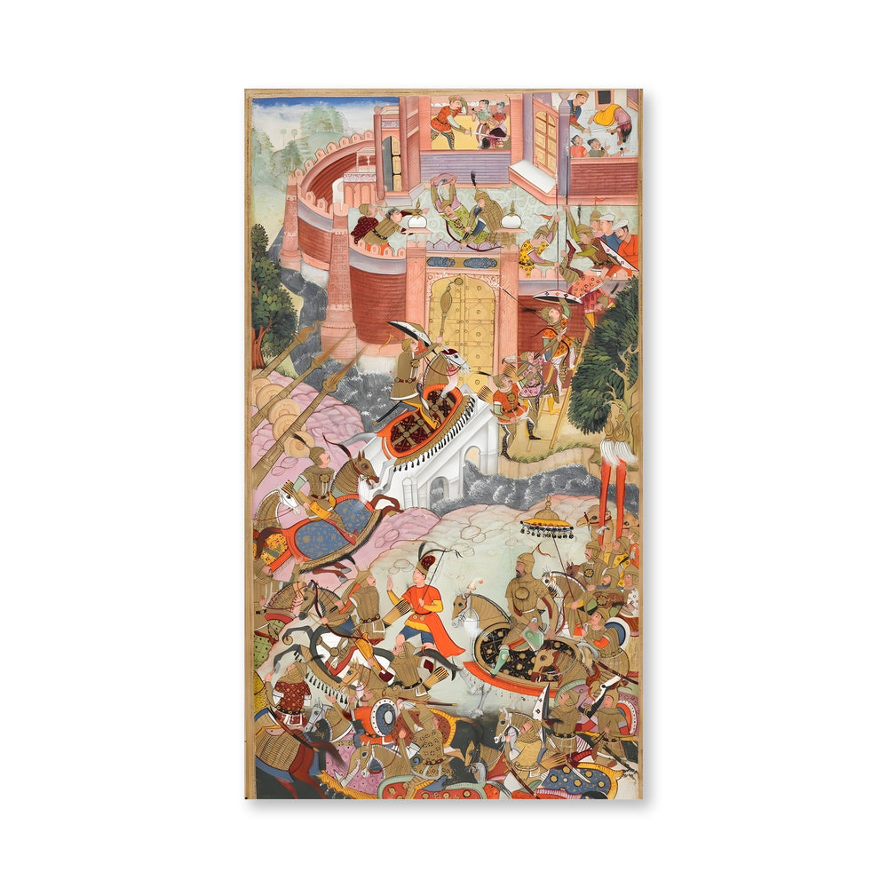 Babur’s army attacking the fort of Chanderi (1528) — view 4