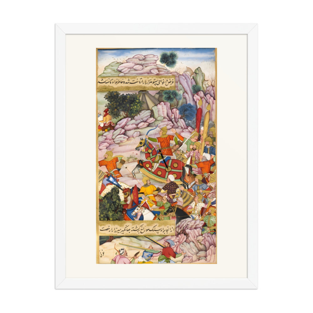 Babur leading the attack on the Hazara camp (1504-5) — view 3