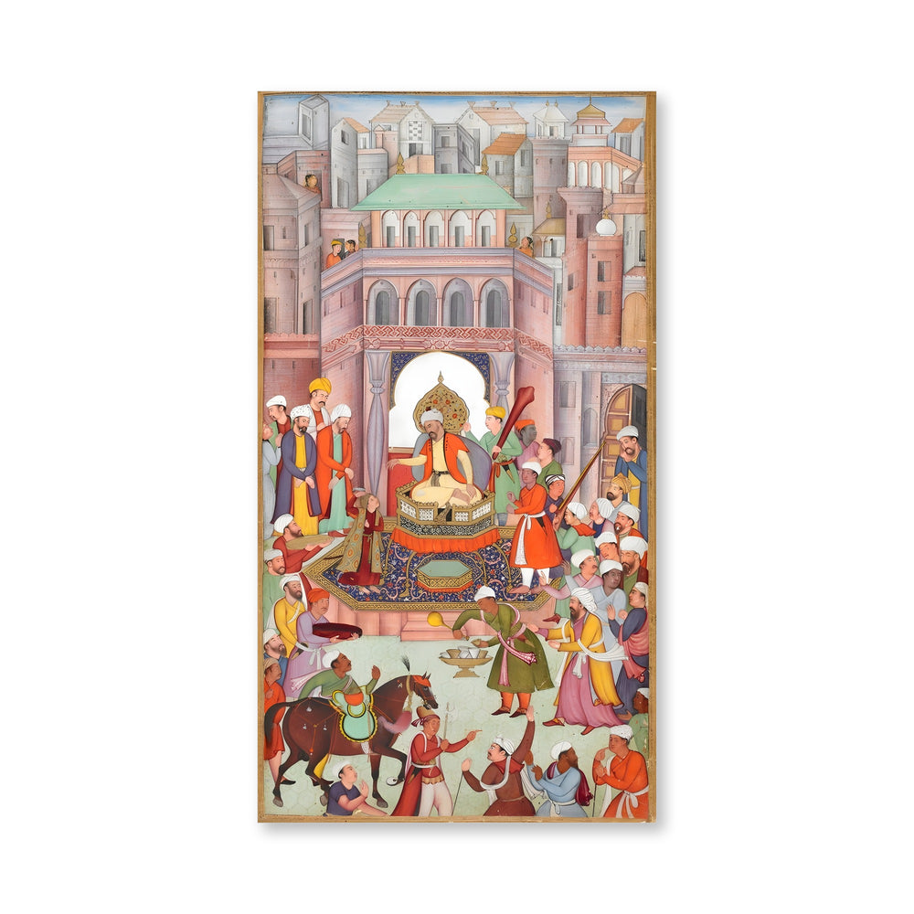 A party held in the pillared porch of Sultan Ibrahim’s private — view 4