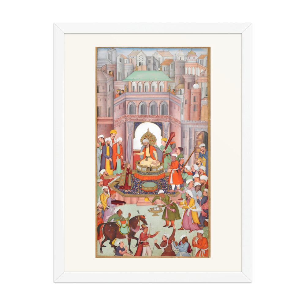 A party held in the pillared porch of Sultan Ibrahim’s private — view 3