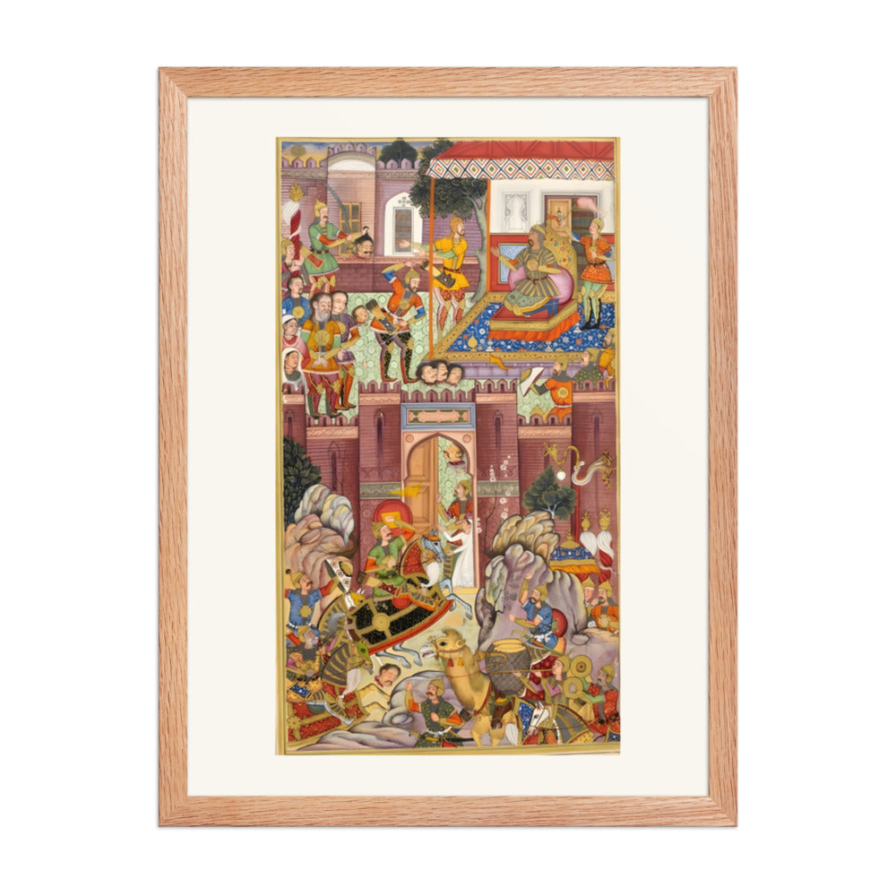 Babur having prisoners brought before him after his army had taken — view 2
