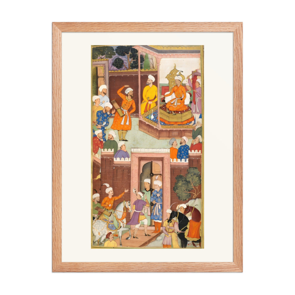 Babur receiving ‘Alidust Tagha’i at Fort Marghinan (1498) — view 2