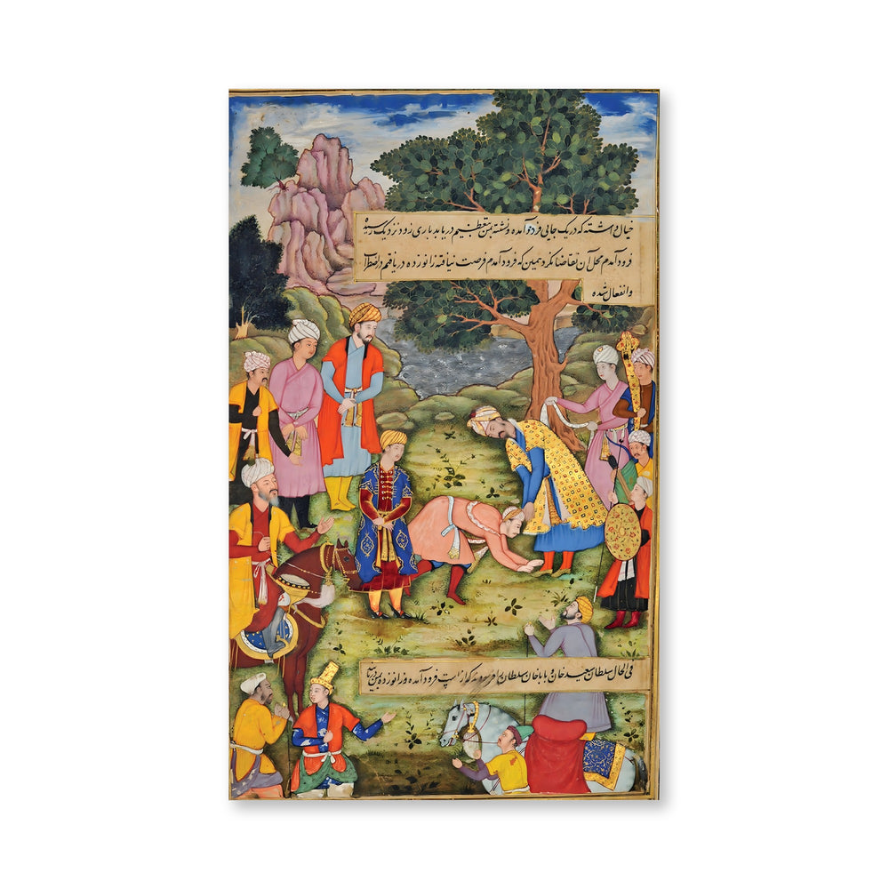 The Younger Khan, Alasha, the Slayer, paying homage to Babur near — view 4