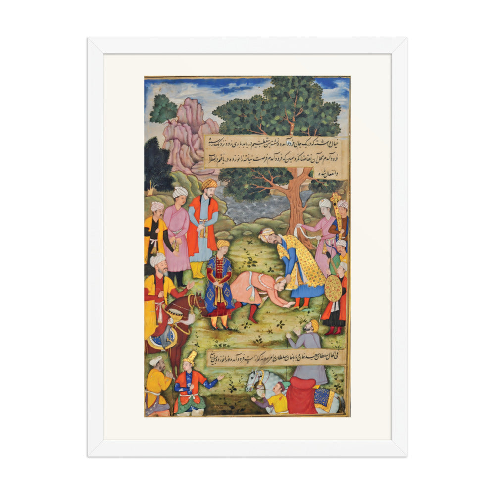 The Younger Khan, Alasha, the Slayer, paying homage to Babur near — view 3