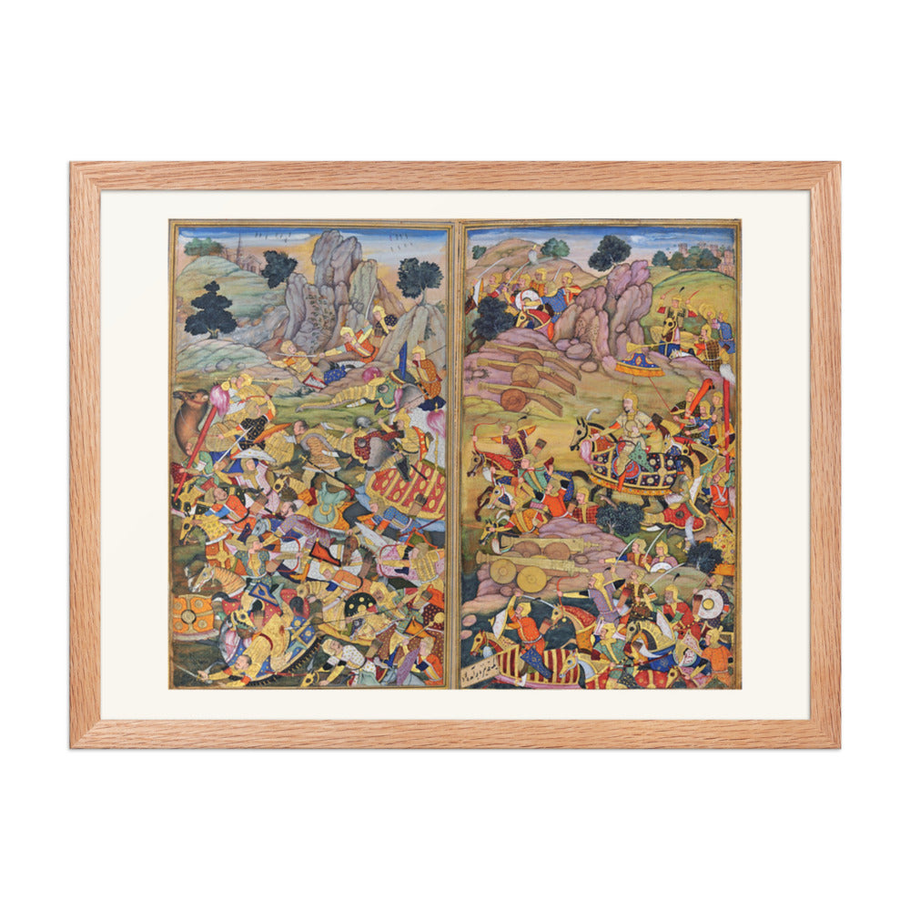 Battle of Panipat (20 April 1526). Baburnama — view 2
