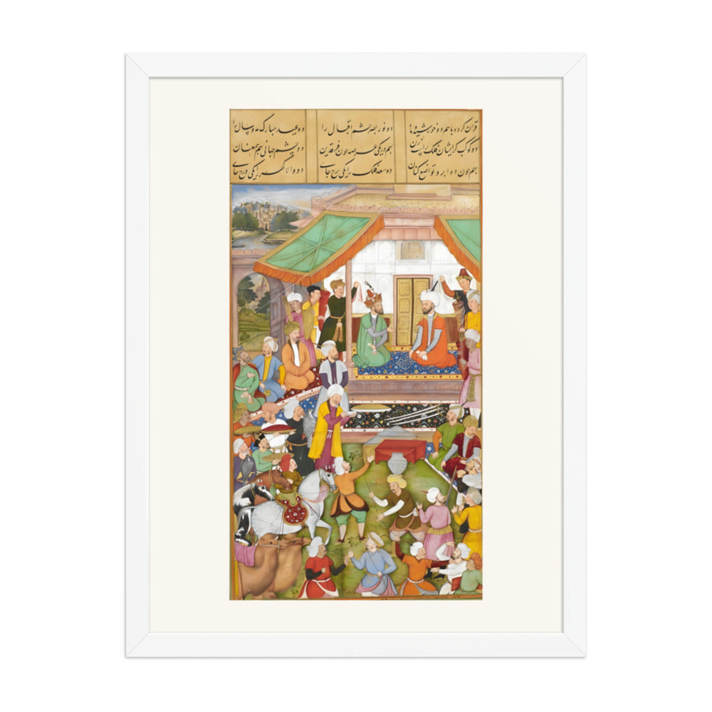 Humayun received by Shah Tahmasp — view 3