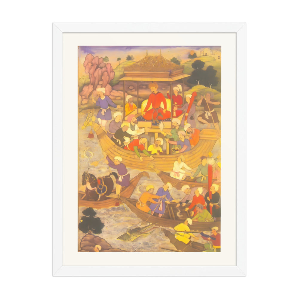Babur Crossing the River Son — view 3