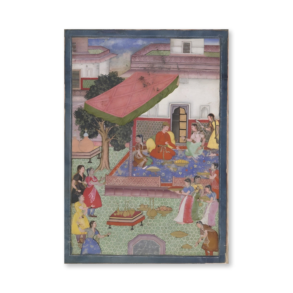 Prince or noble visiting the women's quarters or zenana — view 4