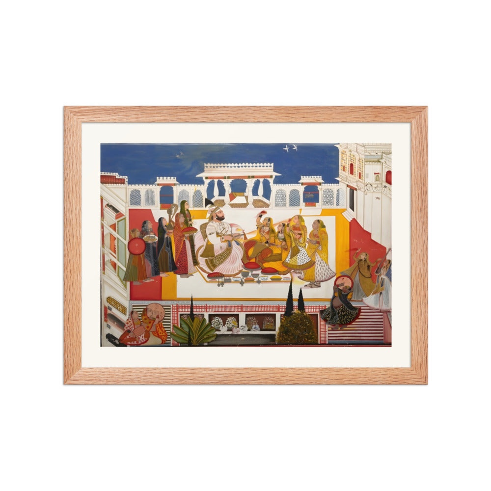 Rawat Gokal Das Celebrating Holi with His Consorts — view 2