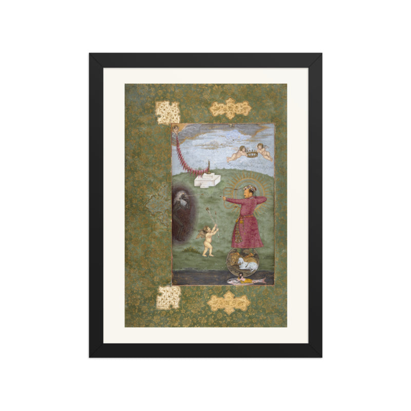 Jahangir Shooting Poverty, Standing on a Globe